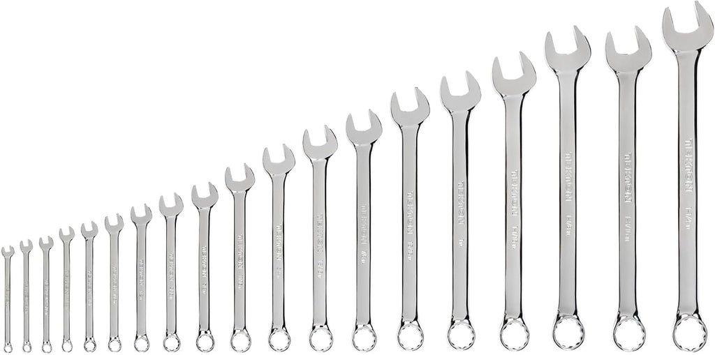 TEKTON Combination Wrench Set, 19-Piece (1/4-1-1/4 in.) | WCB90104