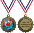 1 to 50 Packs Field Hockey Gold Medals Trophy Award with Free Custom Engraving D03-MY473