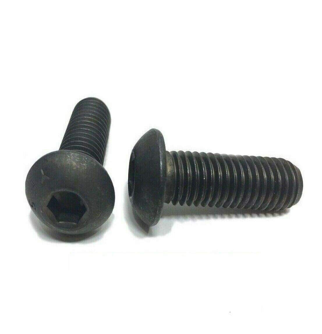 3/8-16 x 1 1/2' - Button Head Cap Screw Black Oxide Thread Socket 250 Pcs Socket Head Screws B2B