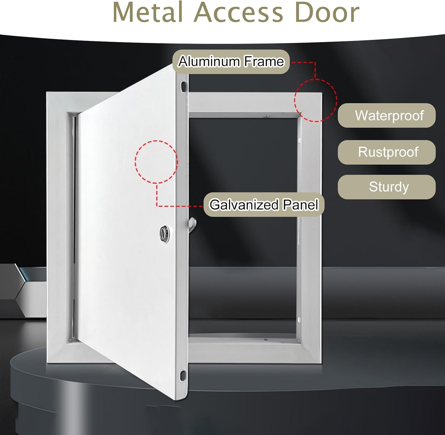 8x10 12x18 14x18 16x20 24x30 Access Door, Metal Access Panel for Plumbing/Cable, Wall/Ceiling Access Panel, Electrical Inspection Hatch(50x70cm/20x28in)