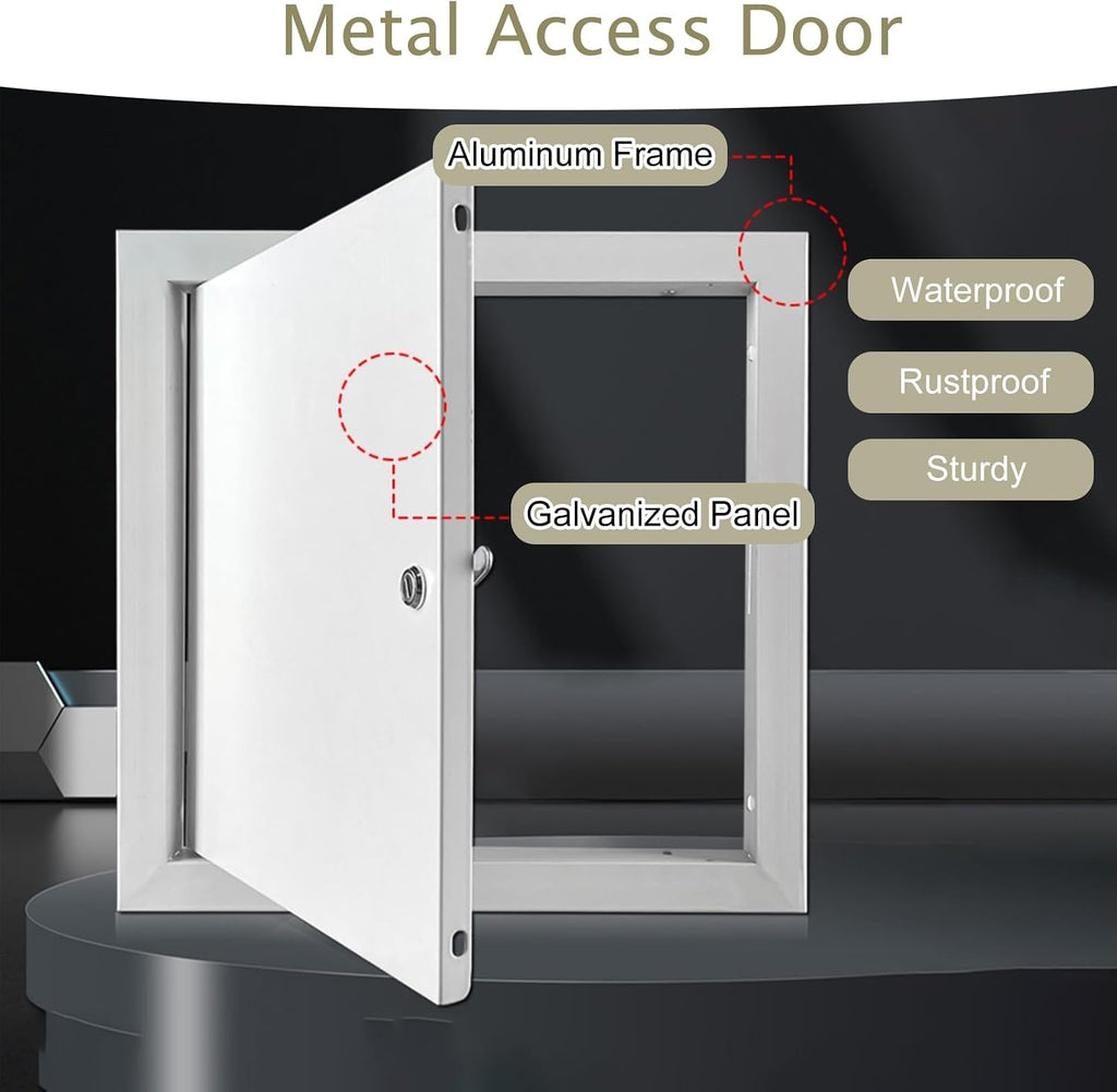 8x10 12x18 14x18 16x20 24x30 Access Door, Metal Access Panel for Plumbing/Cable, Wall/Ceiling Access Panel, Electrical Inspection Hatch(60x85cm/24x34in)