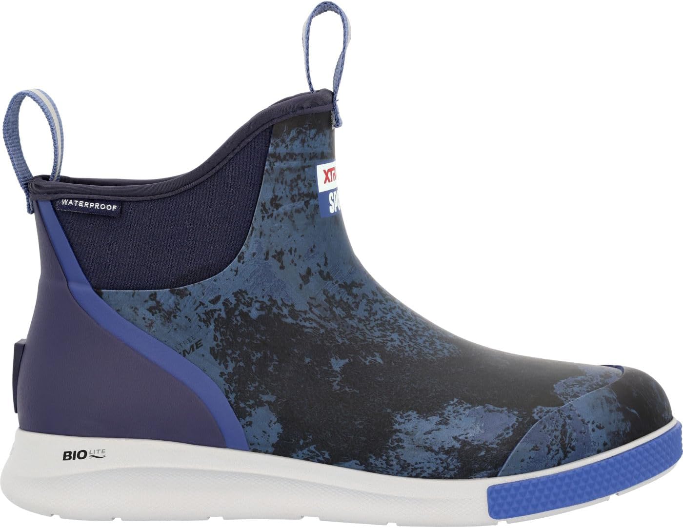 XTRATUF 6' Men's Ankle Deck Boot Sport - 30% Lighter, 100% Waterproof Rubber Fishing Footwear - Non-Marking, Slip-Resistant Outsole - Moisture-Wicking Liner