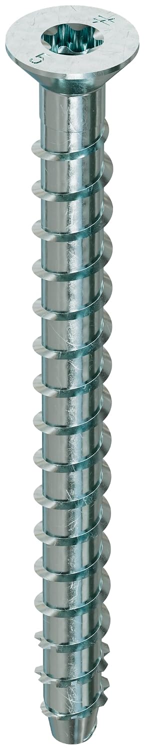 Simpson Strong-Tie THD37500CS Titen HD 3/8 in. x 5 in. Zinc-Plated Countersunk Head Heavy-Duty Screw Anchor (50-Qty) (Pack of 2)