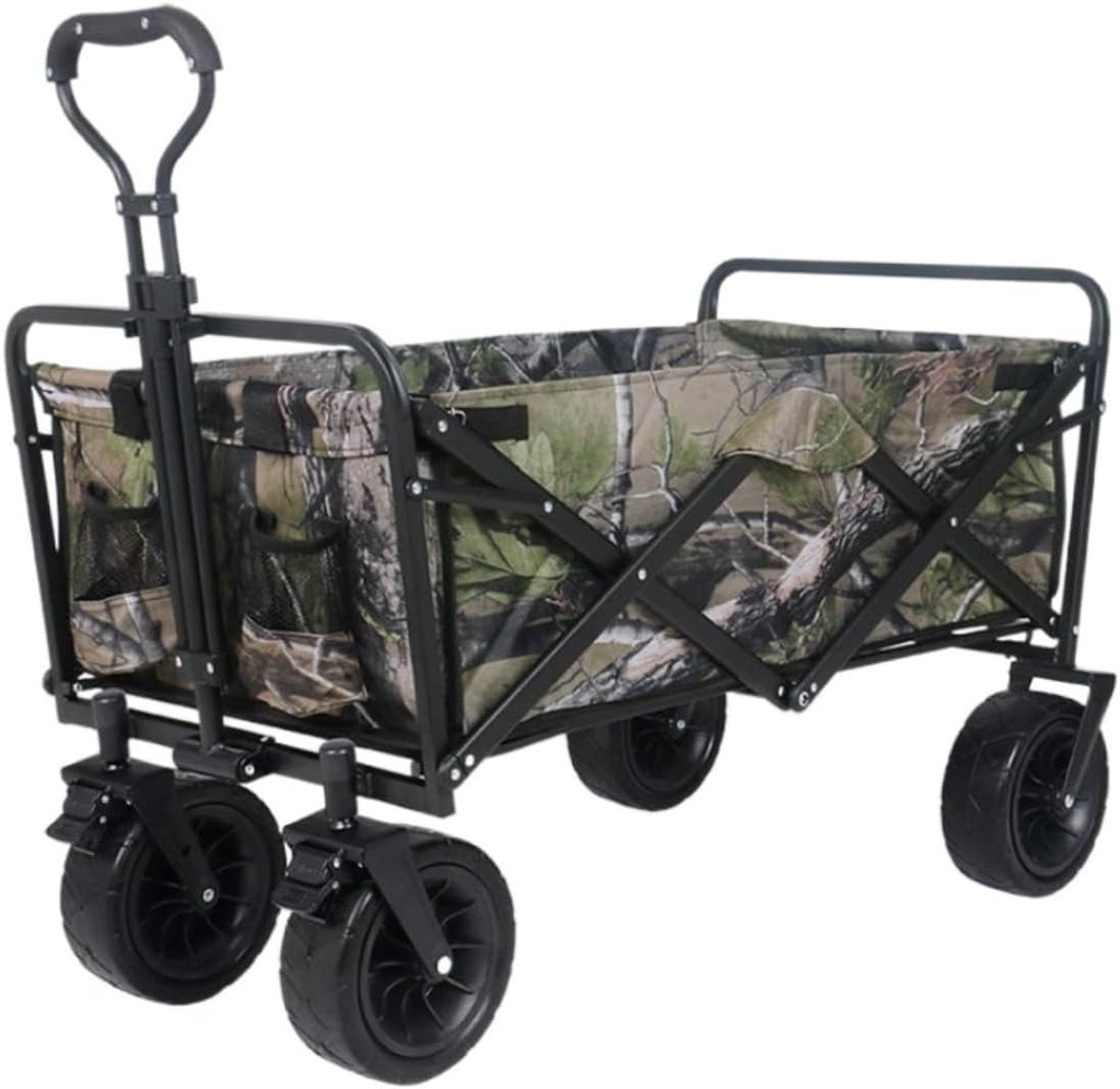 Folding Wagon Cart Beach Wagon Grocery Wagon Folding Utility Wagon Cart Collapsible Outdoor Wagon With Wheel Adjustable Handle For Camping Grocery Sports Shopping Garden Wagon Utility Wagon Grocery Ca