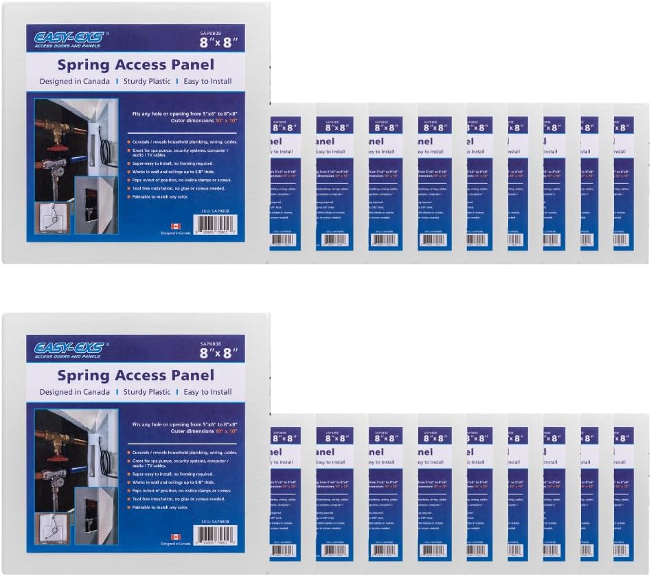 EASY-EXS Access Panels Spring-Fit 8'x8' (External 10'x10') Square (2)