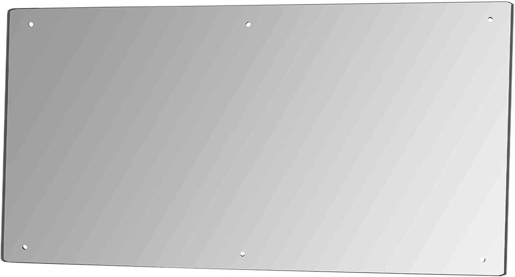 Acrylic Mirror Sheet 24' x 48' with Hardware Lucite Rectangular Decorative Tile Glass Replacement Reflective Plate with Holes for Gyms Yoga Dance Studios and Shoe Stores by Marketing Holders
