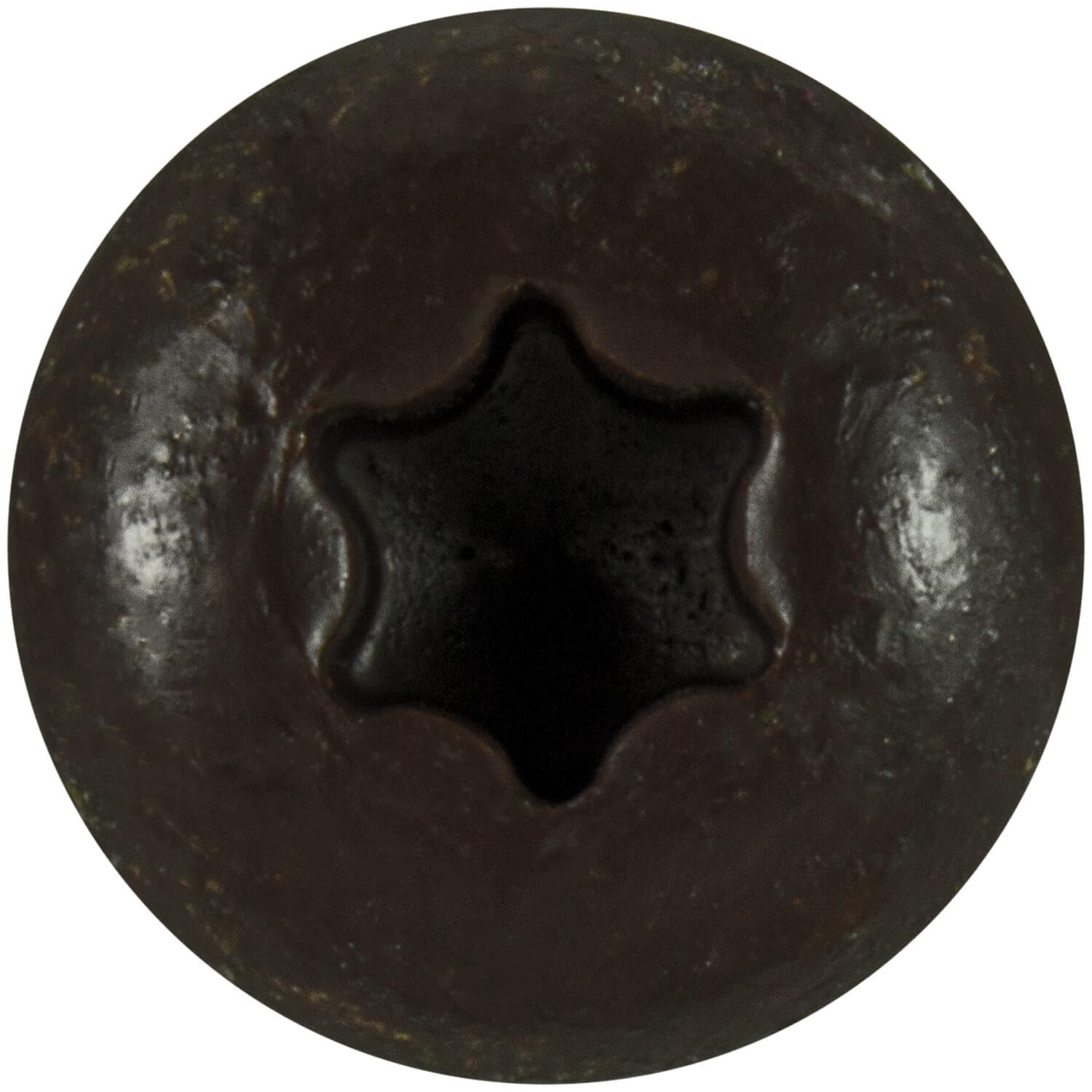 Jake Sales #14 x 7 Coated Torx/Star Drive Gutter Screws - Brown Exterior Coated Fasteners - for Fastening Gutters to Wood - Torx/Star T-30 Drive Head (Full Box - 650 Screws)