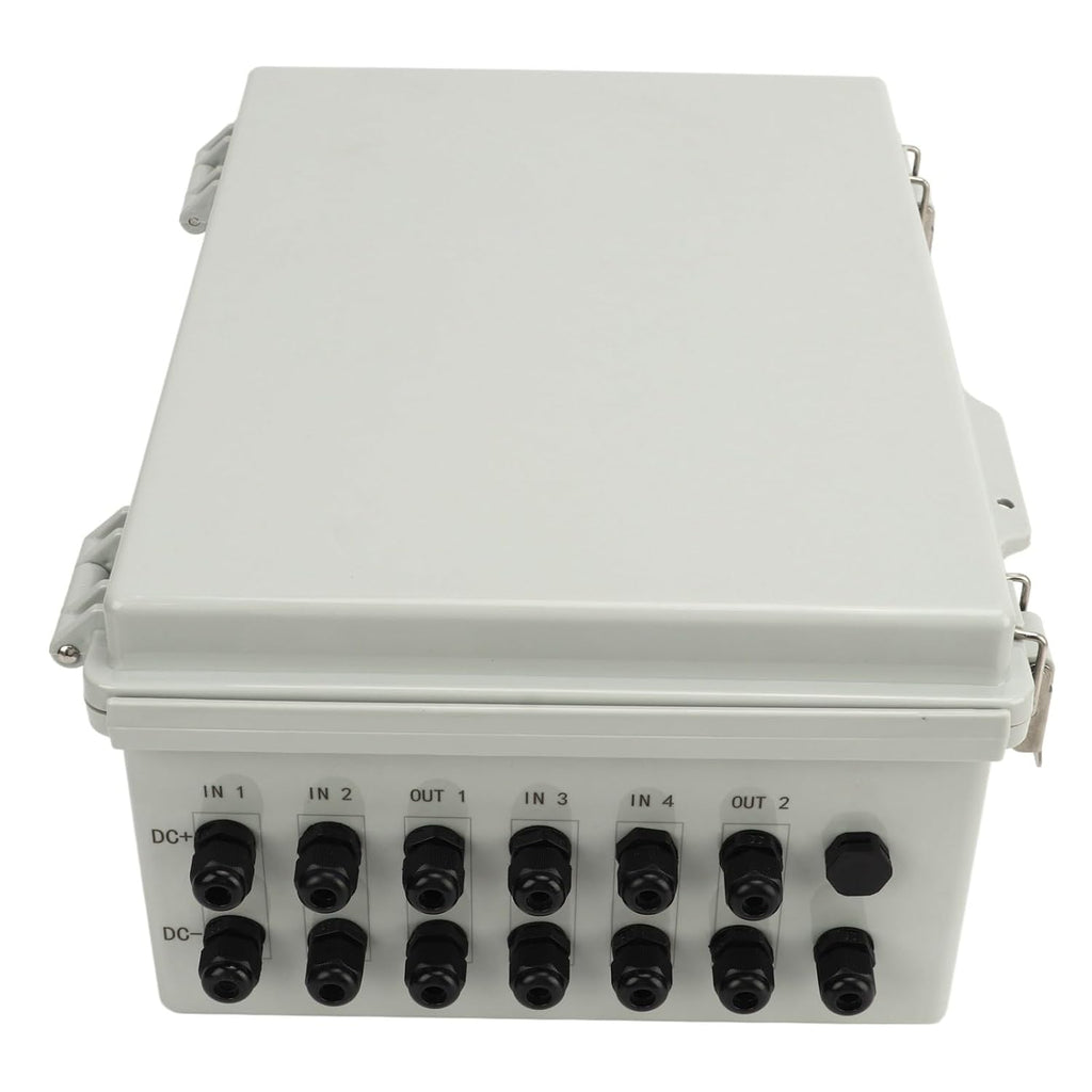 PV Combiner Box, PV Combiner Box 4 in 2 Out Solar Combiner Box DC 1000V for Solar Panel System, Solar Panels