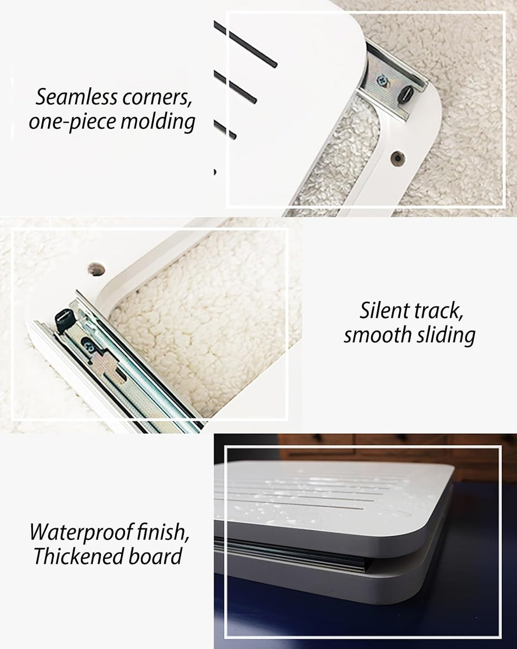 Modern White Fuse Box Cover Cabinet - Decorative Circuit Breaker Panel Shutter for Farmhouse Style, Includes Screws & Traceless Nails (Small) - Electrical Safety Solution