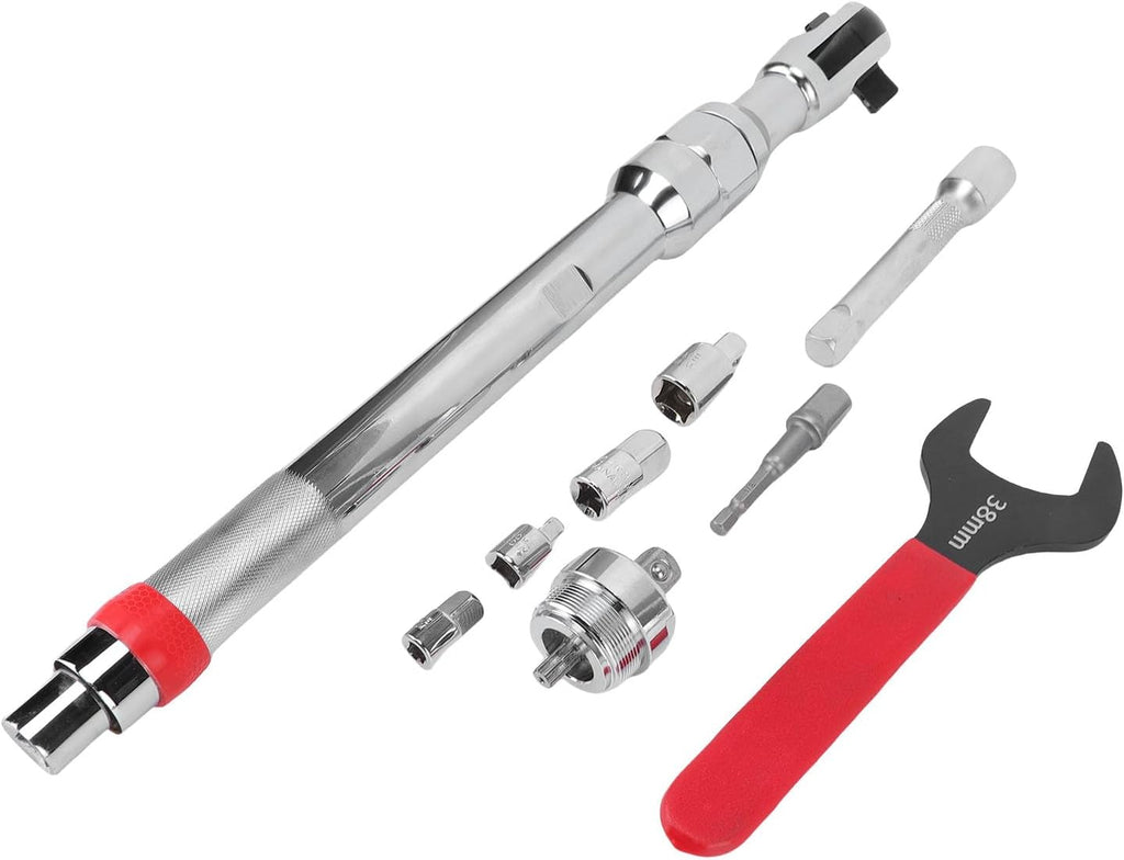 Fabater Offset Extension Wrench, Heavy Duty Impact Ratchet Extender for Tight Spaces with 1 / 2in Adapter, Manual/Automatic Switch, Cr V Steel, Tungsten Steel Gears, Alloy Forged