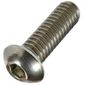 1/4-28 x 1/2' Button Socket Cap Screw Kit Hardware Allen Hex Drive Stainless Steel Pack of 250 Fastener Set LS13137F