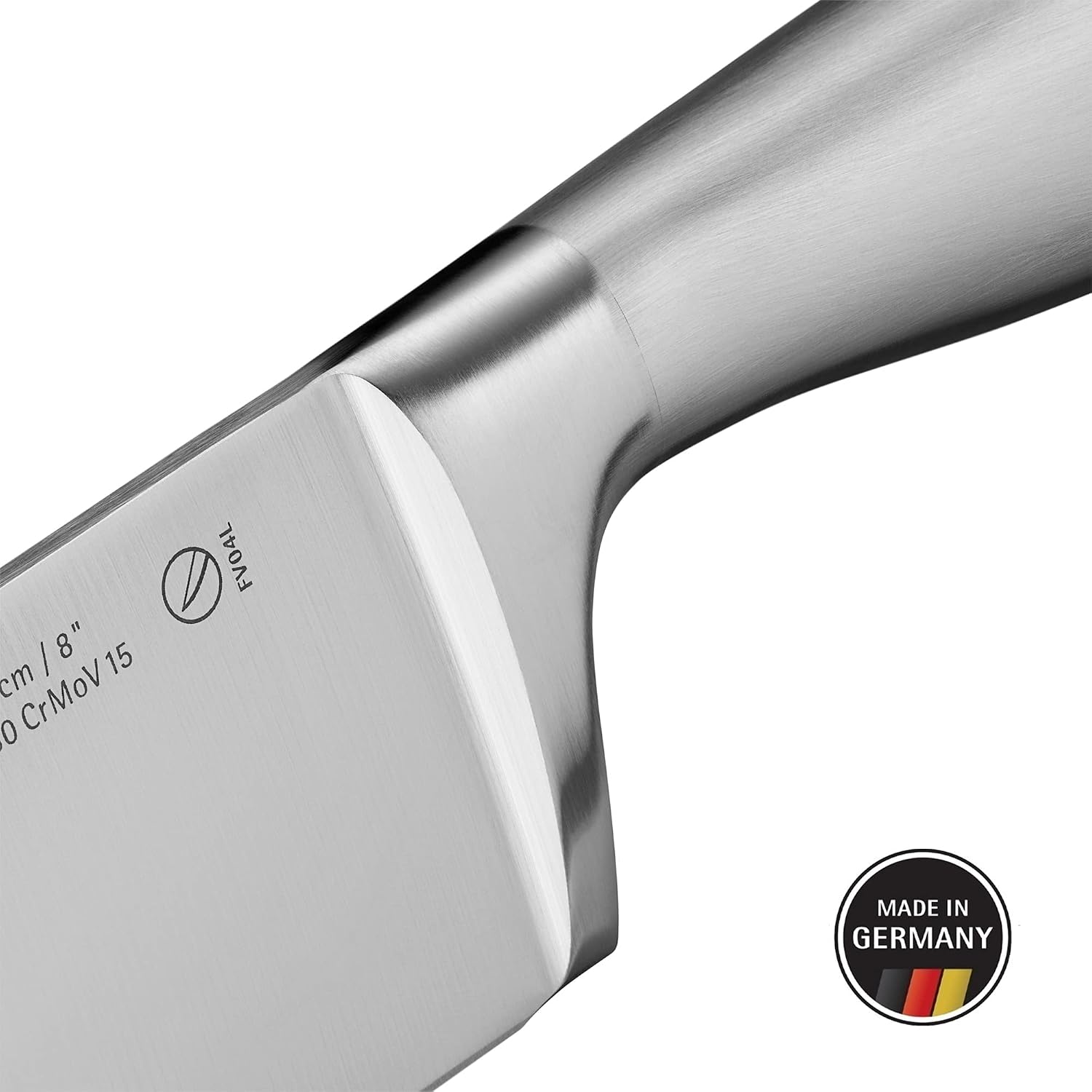 WMF Chinese cutting knife, Grand Gourmet length 28.5cm, blade length 15cm, performance cut, made in Germany, forged special knife, steel stainless steel handle