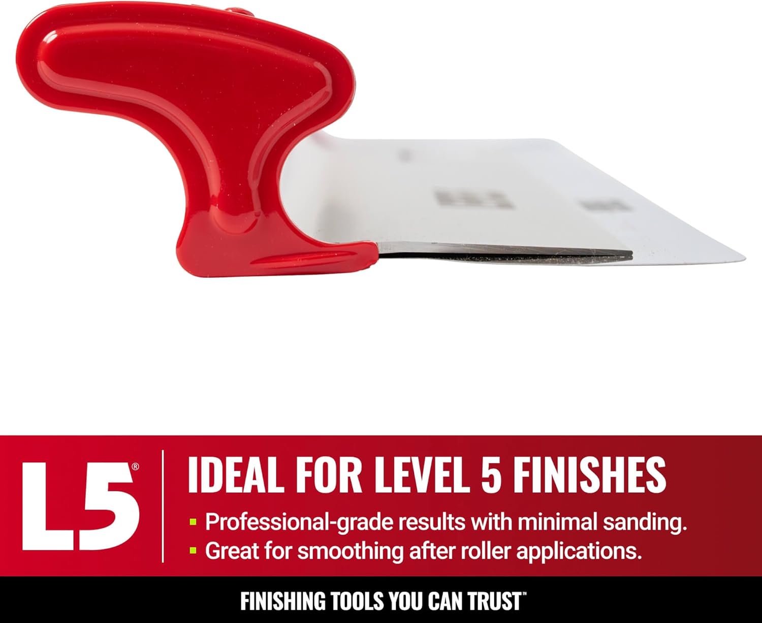 LEVEL5 Drywall Skimming Blade Set | 10, 16 & 24 Inch Skimming Blades | Ergonomic Aluminum Body | Replaceable 0.3mm German Stainless Steel Blade | For Smoothing Walls and Ceilings | 5-443