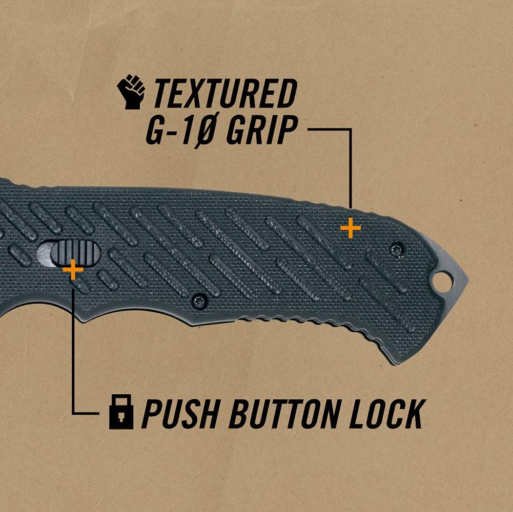 Gerber Gear 06 FAST Folding Pocket Knife, Tactical Tanto Pocket Knife with Serrated Edge for Camping and Survival