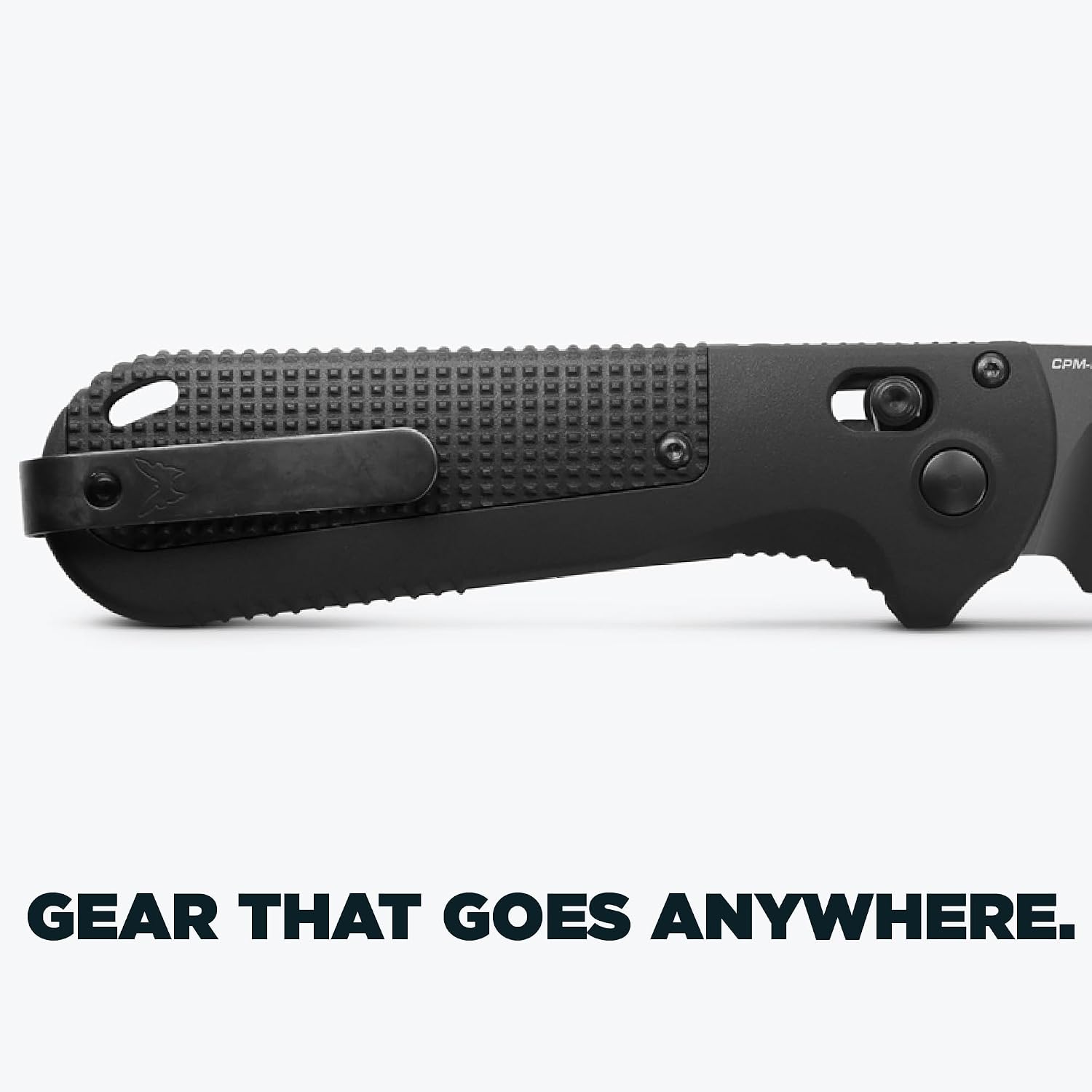 Benchmade - Redoubt Tactical, Every Day Knife, Serrated Edge, Drop-Point Blade with Black Grivory Handle (430SBK-02)