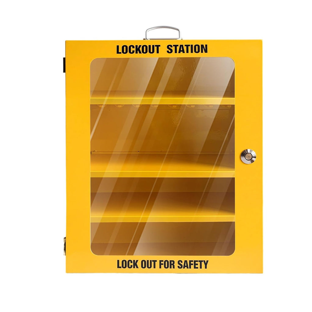 Lockout Tagout Station, Lock Out Tag Out Station Unfilled, Wall Mount Transparent visualisation Loto Kit Board