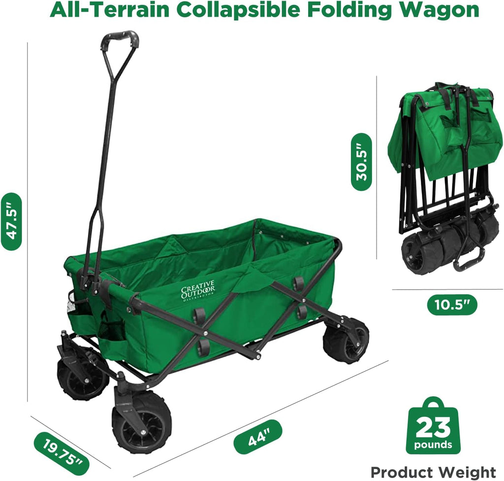 Creative Outdoor Original Folding Wagon All-Terrain Wheels