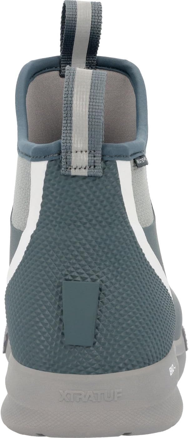 XTRATUF 6' Men's Ankle Deck Boot Sport - 30% Lighter, 100% Waterproof Rubber Fishing Footwear - Non-Marking, Slip-Resistant Outsole - Moisture-Wicking Liner