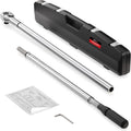 1-Inch Drive Click Torque Wrench, 200-1000ft.lb / 271-1356.7Nm Dual-Direction Adjustable Torque Wrench Set with Buckle