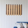 Electrical Panel Cover Wooden Fuse Box Cover Like Piano Key, Breaker Panel Cover for Hide Ugly Electrical Panels Cover, Creative Meter Box Cover Used as a Coat Rack(Multi-Colored,6 Hooks)