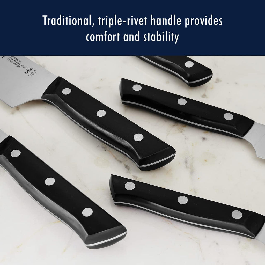 HENCKELS Dynamic Razor-Sharp 12-Piece Knife Set, Chef , Bread , Steak , German Engineered Informed by 100+ Years of Mastery