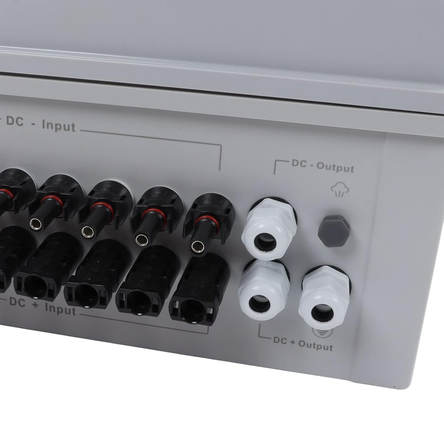 PV Combiner Box for Off Grid Solar Power Systems - 8 String IP65 DC Breaker Box, Photovoltaic Electric Box, Outdoor Use, Weatherproof Design, Solar Energy Solution, 80A Current Rating