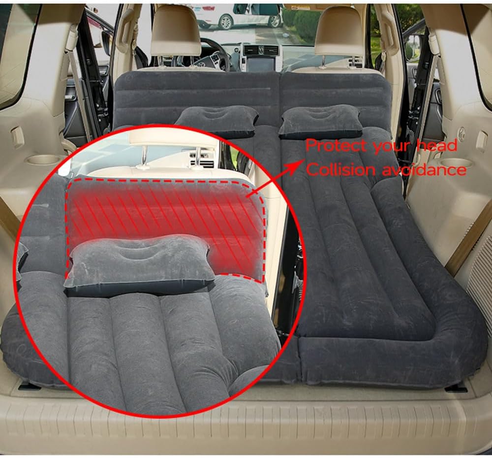 Car Inflatable Mattress for Opel Vauxhall Insignia Sports Tourer Wagon Estate 2009-2024 Rear Trunk Air Mattress Camping Folding Air Bed Cushion Back Seat Mattresses,Beige01