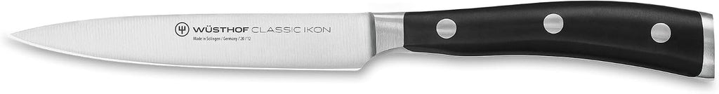 Wüsthof Classic IKON 4.5' Utility Knife, Black