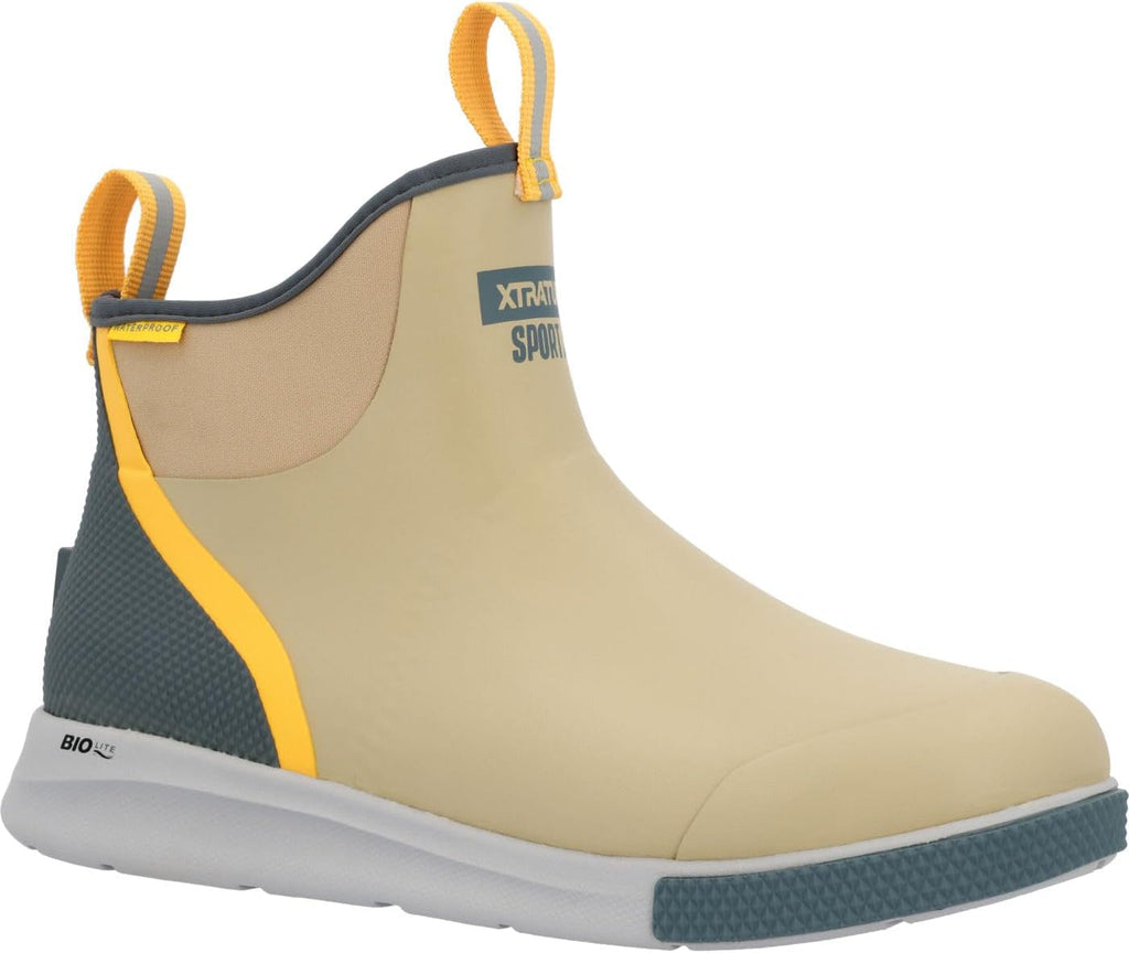XTRATUF 6' Men's Ankle Deck Boot Sport - 30% Lighter, 100% Waterproof Rubber Fishing Footwear - Non-Marking, Slip-Resistant Outsole - Moisture-Wicking Liner