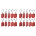 Lockout Tagout Safety Hasp, 20Pcs 1.0in Sturdy Nylon PA and Aluminum Padlock with Extended Jaw, 6 Holes Red Loto for Industry Electric Power Coal Mine