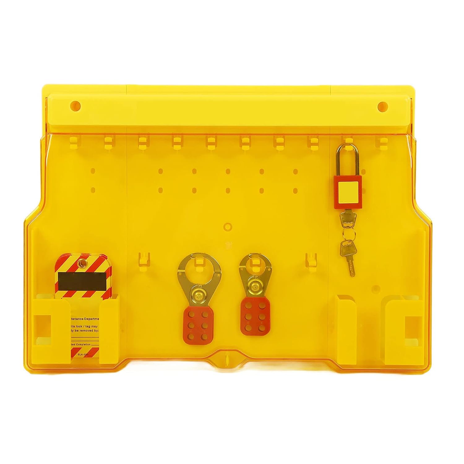 Lockout Tagout Station, Loto Kits, Lock Out Tag Out Kits, Security Lock Set, Including Padlocks Keys Hasps Hangtags Visual Lockout Kit Board, for Factory Warehouse