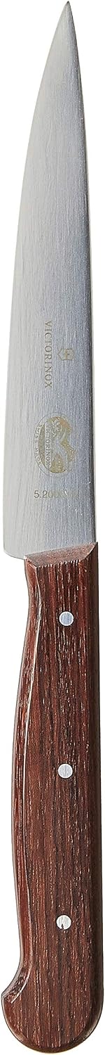 Victorinox 4-3/4-Inch Straight-Edge Pointed-Tip Steak Knife, Set of 6, Rosewood Handles