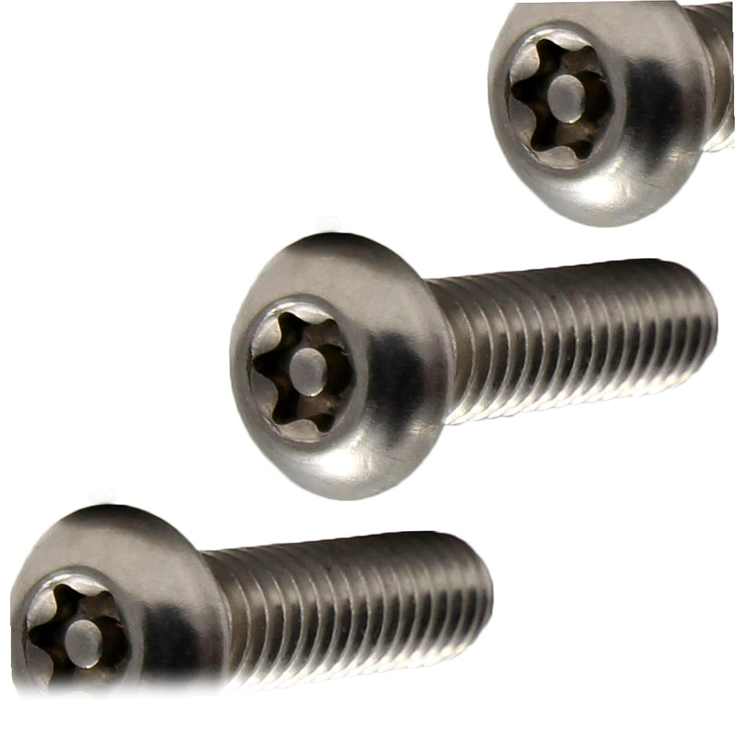 Stainless Steel Torx Security Button Head Machine Screw Kit Hardware 1/4-20 x 1/2' Pack of 1000 Fastener Set LS23417F