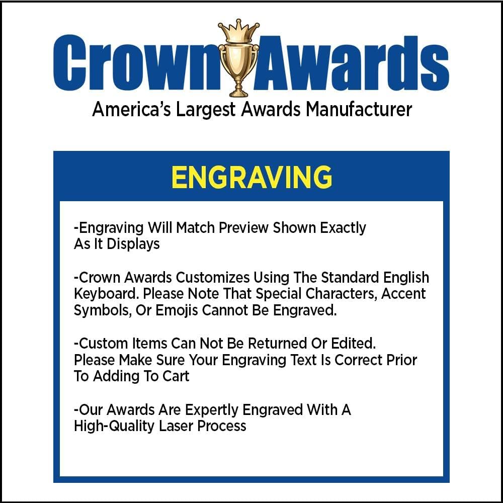 Crown Awards 2 1/4' Royal Soccer Medals, Shiny Gold Soccer Medals with Free Engraving Prime