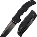 COLD STEEL Recon 1 4' S35VN Razor-Sharp Blade 5.375' G-10 Handle Tactical Folding Knife w/Tri-Ad Lock, Ambidextrous Pocket/Belt Clip