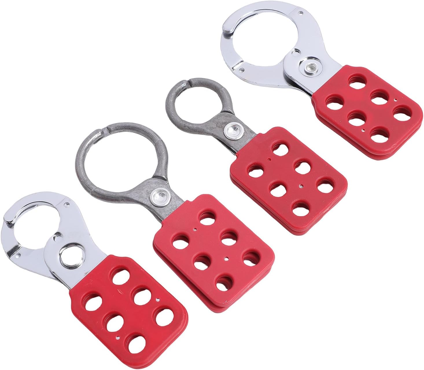 ciciglow Lockout Tagout Kit, Padlock Tag Set Group Lockout Hasps Universal Clamp On Circuit Breaker Lock Loto Safety Padlock Set with Tool Box for Industry