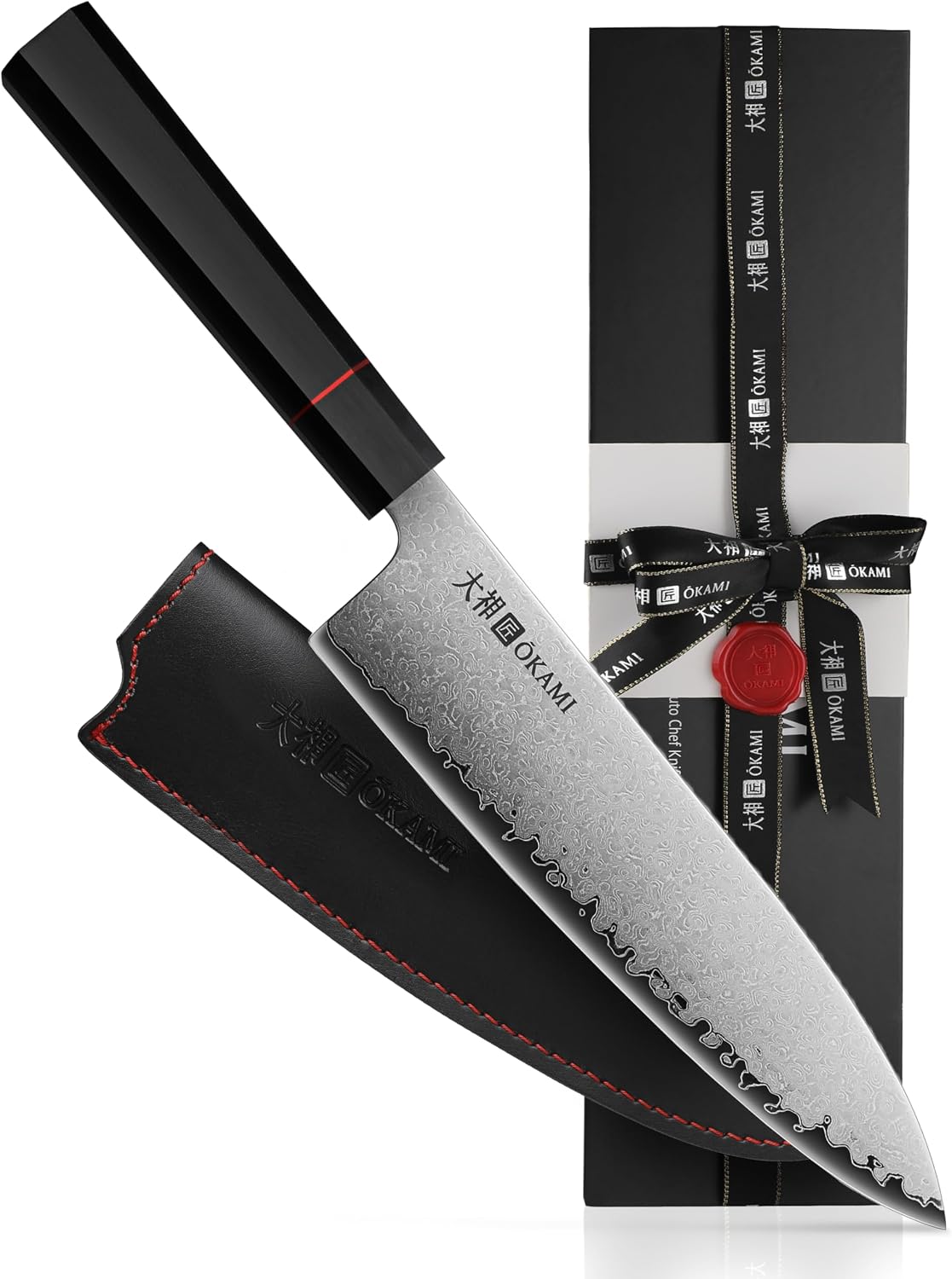Chef Knife 8 Inch - Hand Forged Kitchen Knife with 67-Layer Japanese Damascus Steel, AUS-10 Core & G10 Handle - Ultra Sharp, Perfectly Balanced Gyuto Knife for Home Chefs and Professionals