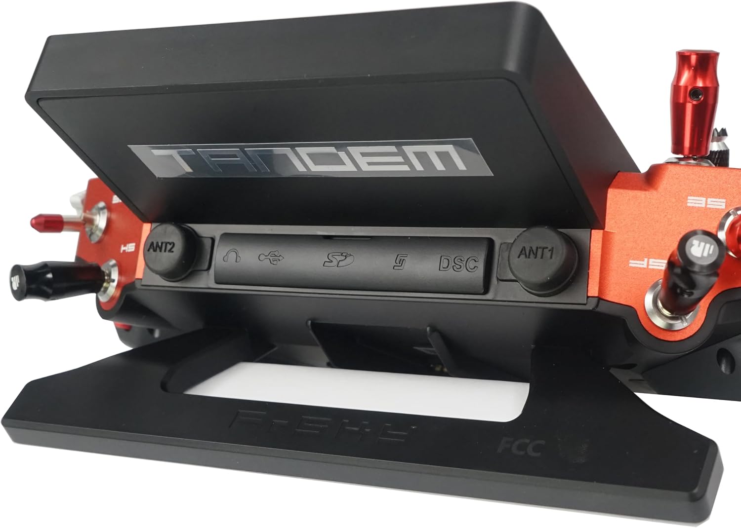 FrSky Tandem X20 PRO AW Radio Transmitter (Orange Red) Ultimate Combo - Includes TD SR18 Receiver, Remote NFC Panel & VANTAC Electric Screwdriver, Dual-Band 24CH Flagship RC Controller System