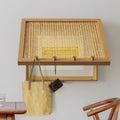 Electrical Panel Cover Farmhouse Electrical Panel Cover with Hook, Fuse Panel Breaker Box Cover Wood, Circuit Breaker Panel Cover for Office/Restaurant/Living Room(WXL-65 x 55CM-25.6 x 21.7)