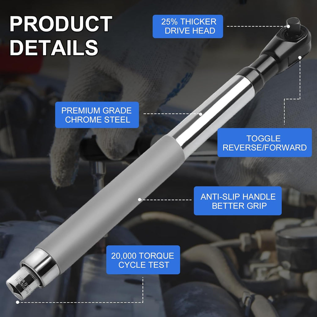 Offset Extension Wrench, 1/2-Inch Electric Drill Adapter, 4 Conversion Adapters, Tight Space Slim Neck Wrench Extender Tool, High Torque Socket Extender, Plumbing Repair Tool