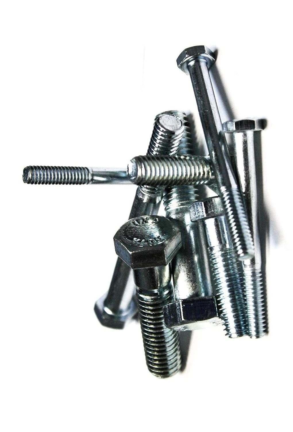 New Versatile Pack of (100) 1/2'x4-1/2' Hex Cap Screw/Bolt (Zinc) -Grade 2 -Partially Threaded- Multi-Purpose Comprehensive Hardware Fastener Assortment Kit TRINNM03364