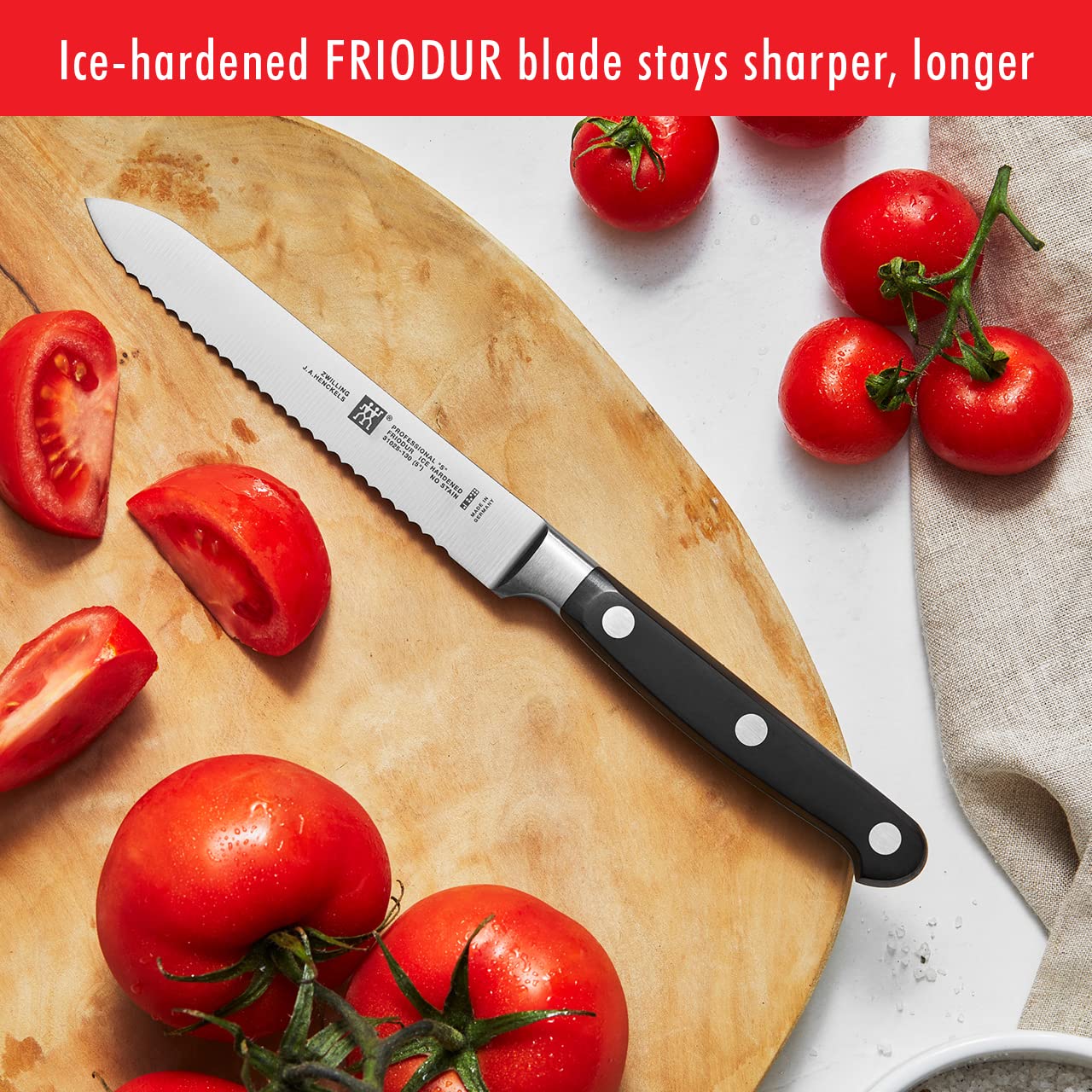 ZWILLING Professional S 18-Piece Razor-Sharp German Block Knife Set, Made in Company-Owned German Factory with Special Formula Steel perfected for almost 300 Years, Dishwasher Safe