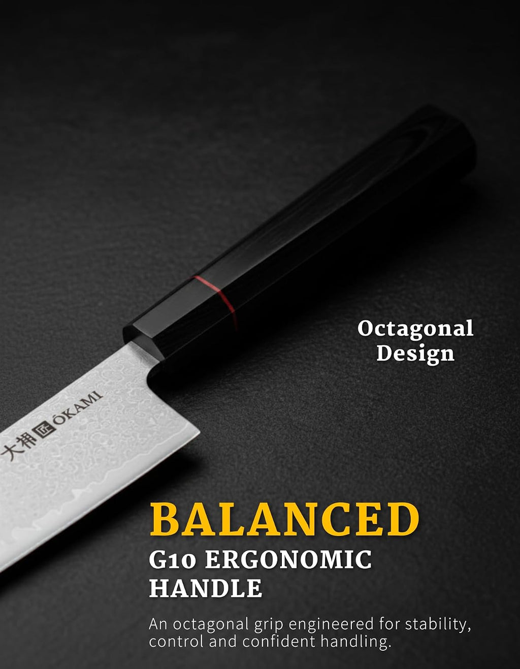 Chef Knife 8 Inch - Hand Forged Kitchen Knife with 67-Layer Japanese Damascus Steel, AUS-10 Core & G10 Handle - Ultra Sharp, Perfectly Balanced Gyuto Knife for Home Chefs and Professionals