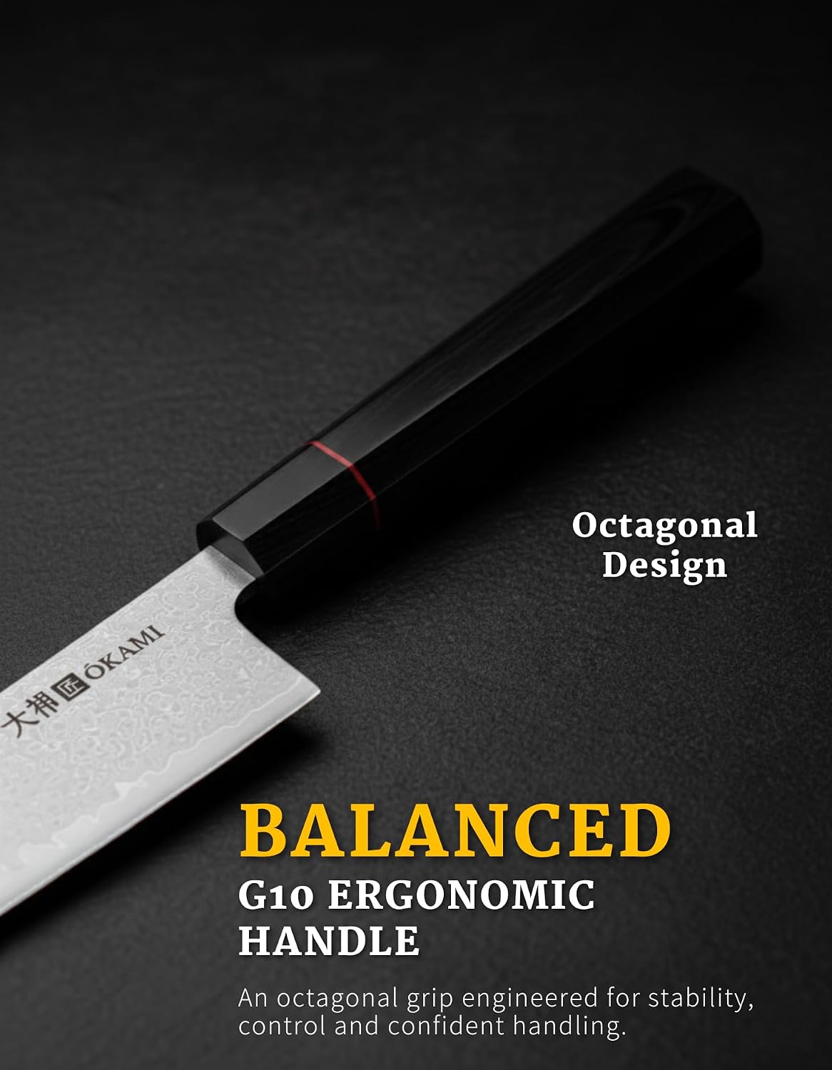 Chef Knife 8 Inch - Hand Forged Kitchen Knife with 67-Layer Japanese Damascus Steel, AUS-10 Core & G10 Handle - Ultra Sharp, Perfectly Balanced Gyuto Knife for Home Chefs and Professionals