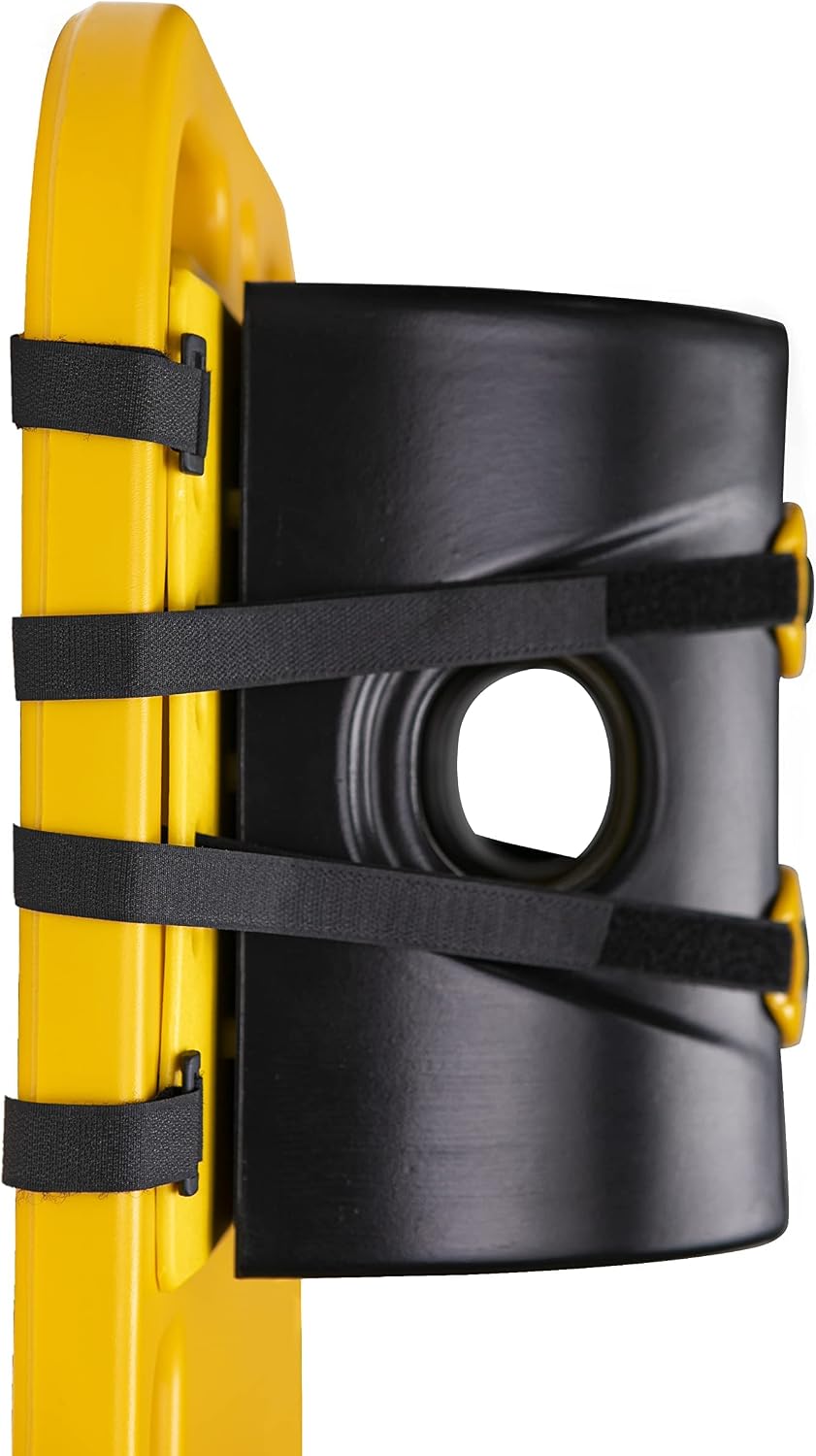 ARS Spine Board Stretcher, First Responder Medical Backboard Head Immobilizer Unit and Spider Straps, EMT Supplies and Equipment for Patient Transfer (Yellow), 16.1 pounds, 1 Count