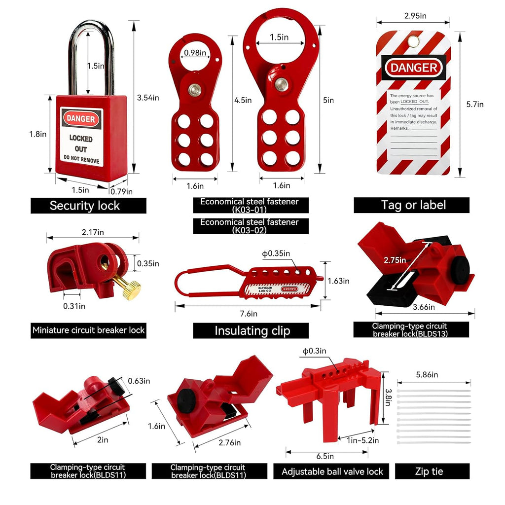 Lockout Tagout Station, Lock Out Tag Out Station Unfilled, Wall Mount Transparent visualisation Loto Kit Board