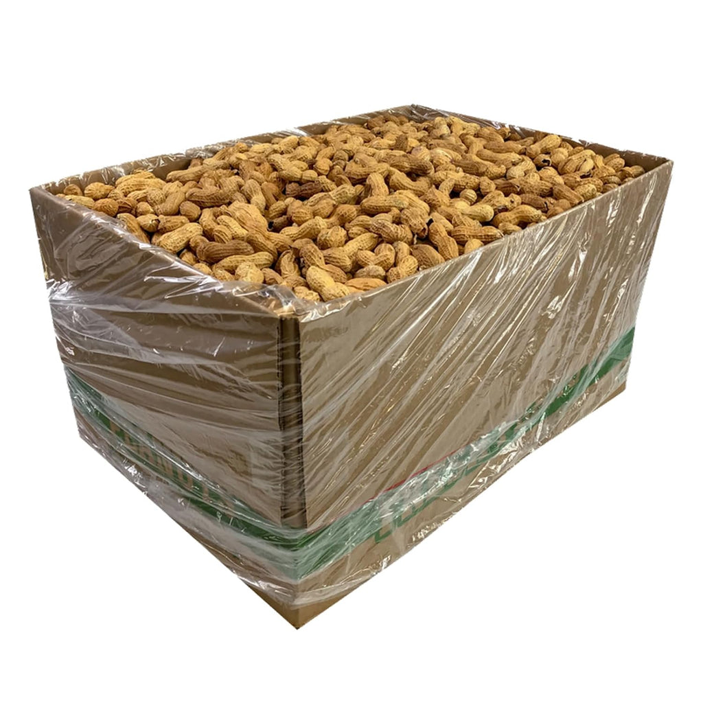 Hampton Farms - USA Grown All-Natural - Jumbo Roasted In-Shell Unsalted Peanuts - 25 lb. Box