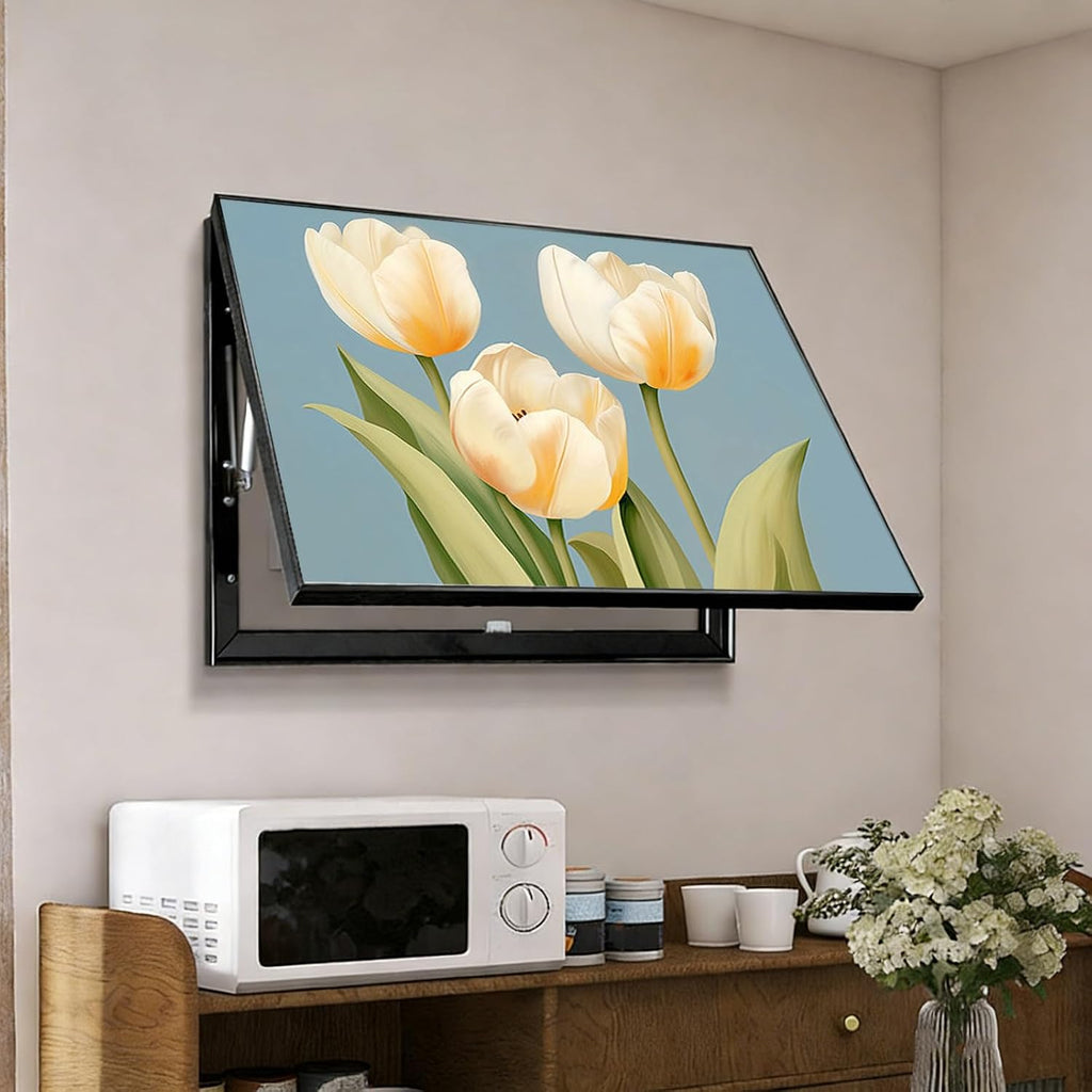 Hide Breaker Box Cover, Fuse Box Cover Decorative Painting, Circuit Breaker Panel Protector, Flip-Up Meter Switch Box, Easy Installation(Blue 1,70 * 50cm//27.5 * 19.7in)