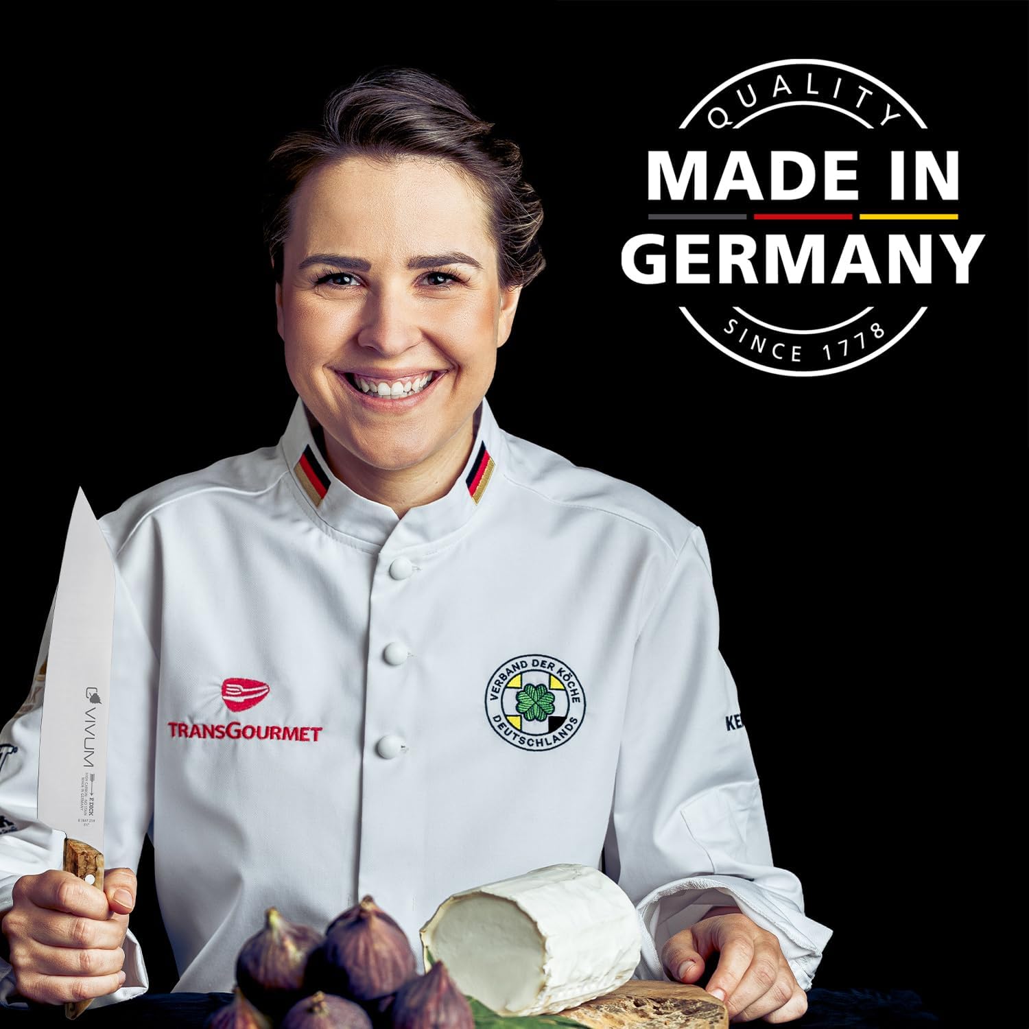F. DICK – VIVUM Bread Knife – Serrated Knife with 10.2' blade & 58 HRC - Ideal for Bread, fruits & vegetables - Stainless steel - Ultra sharp - Birchwood handle – Made in Germany