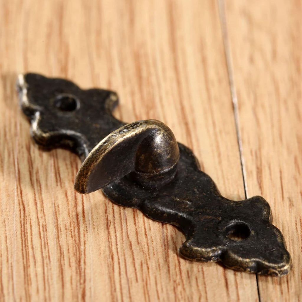 1pc Lock Hasp Hook Metal 5 Screws Antique Bronze 63x47mm Decorative Wooden Box Case Chest Padlock Vintage Iron Hardware